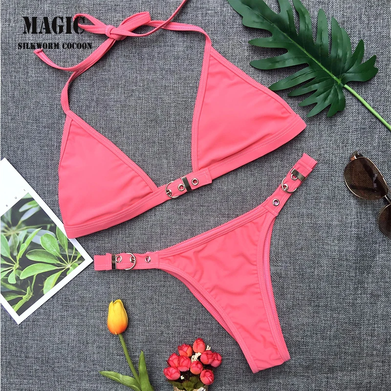 Solid color sexy micro bikini two-piece suit chest adjustable lock design swimsuit bikini red blue swimmwear women swimsuit New
Solid color sexy micro bikini two-piece suit chest adjustable lock design swimsuit bikini red blue swimmwear women swimsuit New