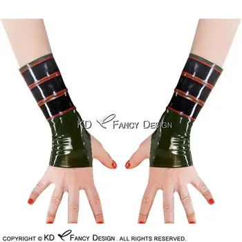 Military Sexy Fingerless Short Latex Gloves With Black And Red Stripes Rubber Mittens ST-0040
Military Sexy Fingerless Short Latex Gloves With Black And Red Stripes Rubber Mittens ST-0040