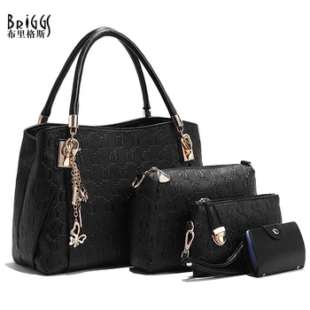 BRIGGS 2019 Women Bag 4 PCS/Set Handbag PU Leather Women Handbags Girls Shoulder Bags High Quality Female Messenger Bags Tote
BRIGGS 2019 Women Bag 4 PCS/Set Handbag PU Leather Women Handbags Girls Shoulder Bags High Quality Female Messenger Bags Tote