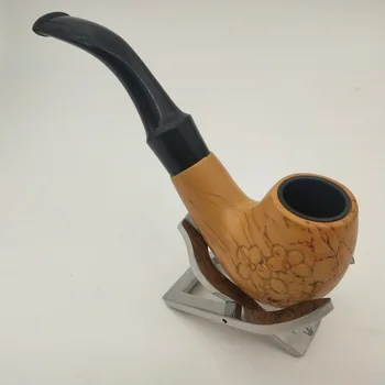 New Brown Carved Flower Bent style bakelite pipe smoking pipe tobacco pipe for gift Boxed
New Brown Carved Flower Bent style bakelite pipe smoking pipe tobacco pipe for gift Boxed