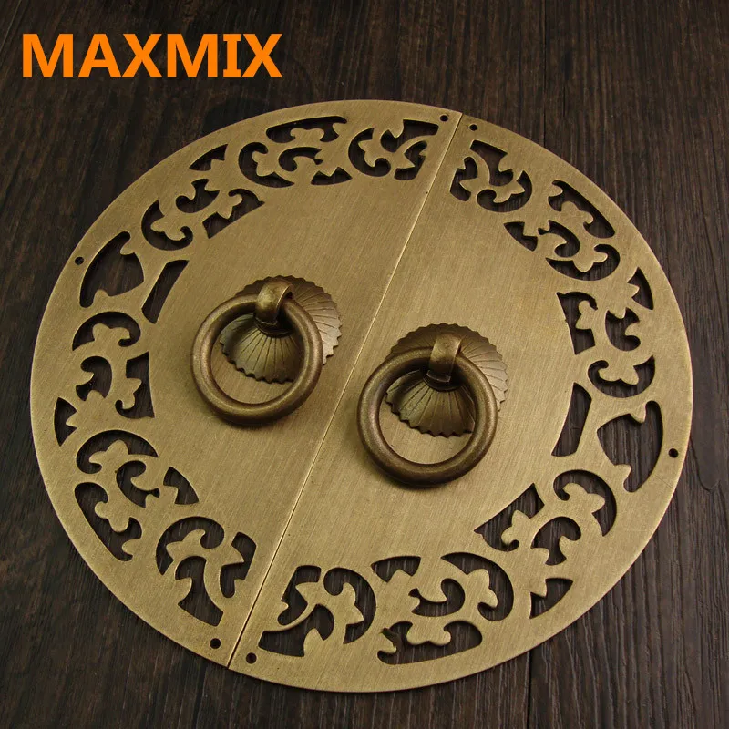 MAXMIX 15cm 20cm Chinese antique copper Cabinet handle furniture copper lock ring Retro cabinet door and window drawer handle
MAXMIX 15cm 20cm Chinese antique copper Cabinet handle furniture copper lock ring Retro cabinet door and window drawer handle