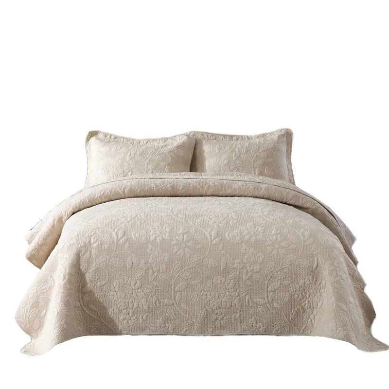 3pcs European style 100%cotton embroidered patchwork quilt full queen size beige bed cover bedspread free shipping AN
3pcs European style 100%cotton embroidered patchwork quilt full queen size beige bed cover bedspread free shipping AN