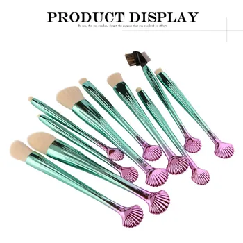 10Pcs Shell Makeup Brushes Set Comestic Tools Blush Foundation Power Eye Shadow Eyebrow Contour Make Up Brushes
10Pcs Shell Makeup Brushes Set Comestic Tools Blush Foundation Power Eye Shadow Eyebrow Contour Make Up Brushes