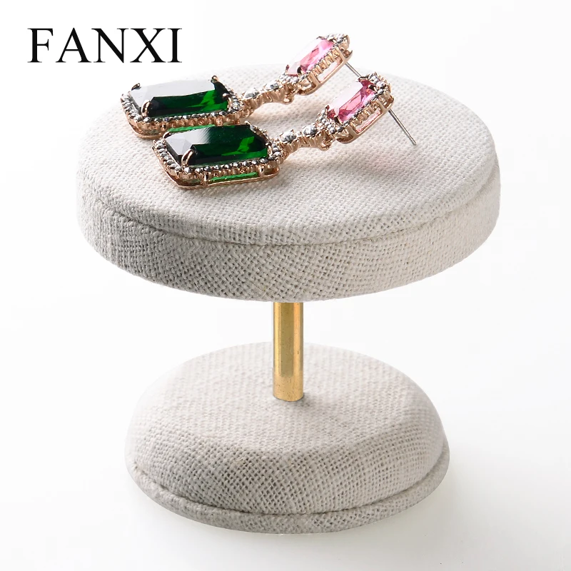 FANXI Creamy-white Linen Jewelry Display Holder jewelry exhibitors Earrings Rings Necklace Holder Organizer
FANXI Creamy-white Linen Jewelry Display Holder jewelry exhibitors Earrings Rings Necklace Holder Organizer