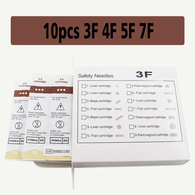 10pcs Permanent Makeup Needles 3F/4F/5F/7F Cartridge Eyebrow Lips Tattoo Needle For Permanent Makeup Machine
10pcs Permanent Makeup Needles 3F/4F/5F/7F Cartridge Eyebrow Lips Tattoo Needle For Permanent Makeup Machine