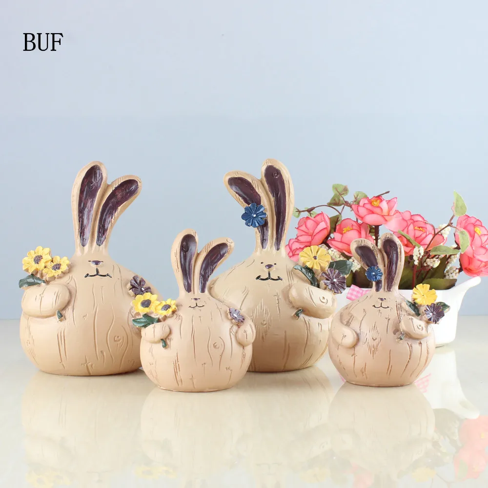 BUF 2Pcs Rabbit Statue Fashion House Decoration Sculpture Handmade Resin Craft Art Collection Gift Village Style Ornament
BUF 2Pcs Rabbit Statue Fashion House Decoration Sculpture Handmade Resin Craft Art Collection Gift Village Style Ornament