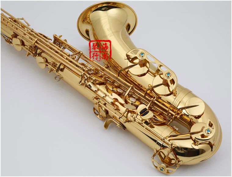 

High quality Japan Saxophone Tenor Yanagisawa T-901 T-WO1 Bb Lacquer Gold Sax Tenor musical instrument with Case Free shipping