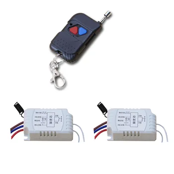New 1CH Radio Controller RF Wireless Relay Remote Control Switch 1pcs Transmitter+2 pcs Receiver for Smart Home 315mhz
New 1CH Radio Controller RF Wireless Relay Remote Control Switch 1pcs Transmitter+2 pcs Receiver for Smart Home 315mhz