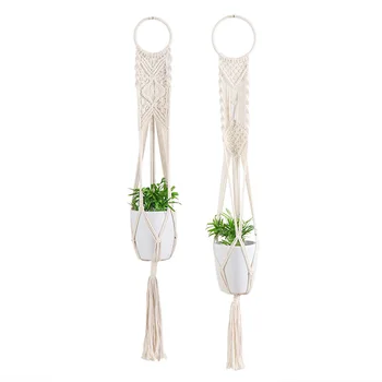 Vintage Decor Handmade Macrame Plant Hanger Holder Pot Basket Flowerpot Macrame Hanging Plant Knotted Rope Garden Home Garden
Vintage Decor Handmade Macrame Plant Hanger Holder Pot Basket Flowerpot Macrame Hanging Plant Knotted Rope Garden Home Garden