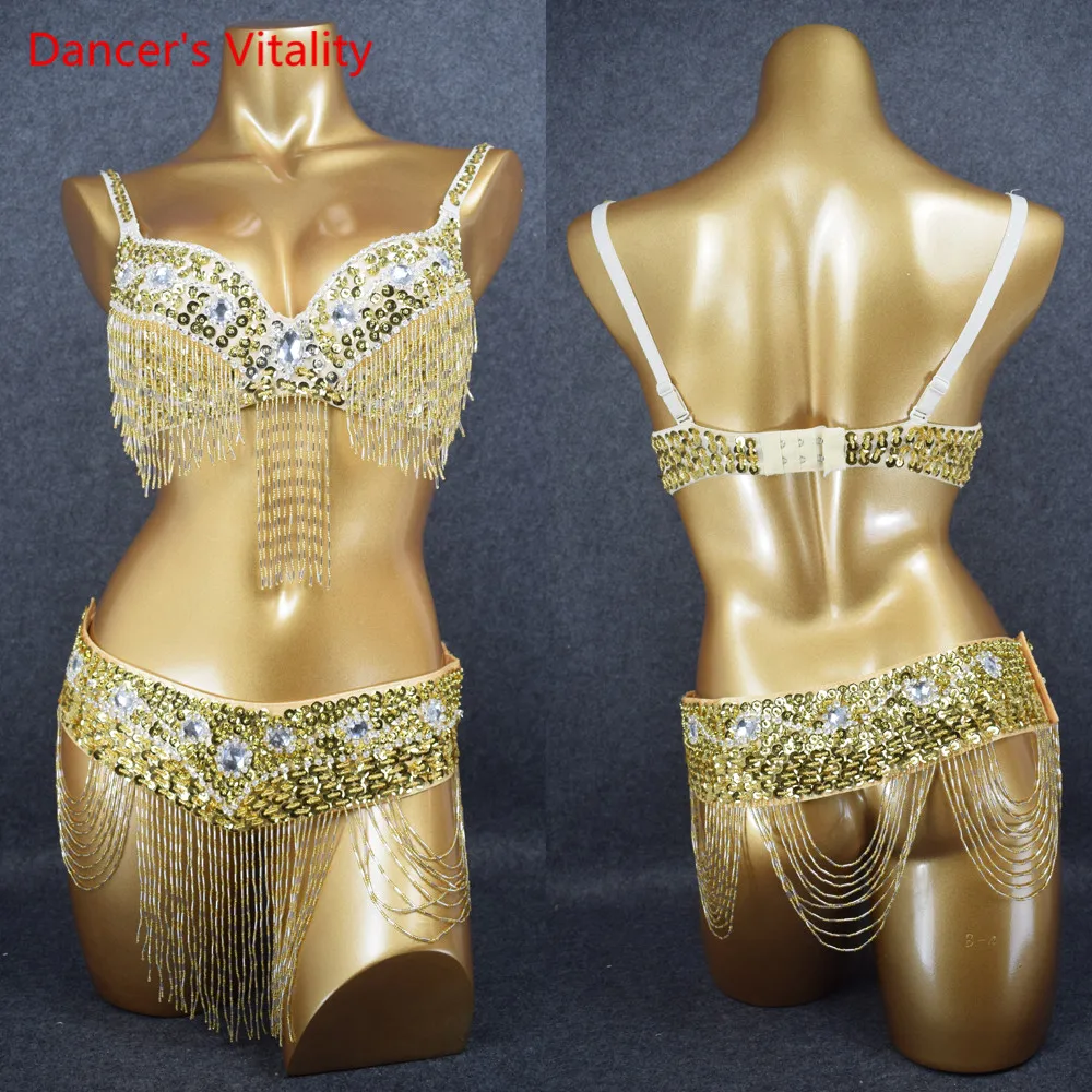 Women Belly Dance Competition Clothes Oriental Style Beaded Bra And Belt Adjustable 2pcs Set For Belly Dance Performance Costume
Women Belly Dance Competition Clothes Oriental Style Beaded Bra And Belt Adjustable 2pcs Set For Belly Dance Performance Costume