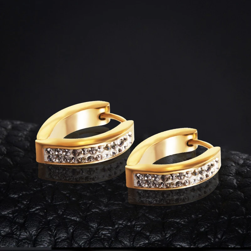 2Color High Quality 2Rows Oval Crystal Stud Earrings Rhinestone 316L Stainless Steel Earrings For Women Jewelry
2Color High Quality 2Rows Oval Crystal Stud Earrings Rhinestone 316L Stainless Steel Earrings For Women Jewelry