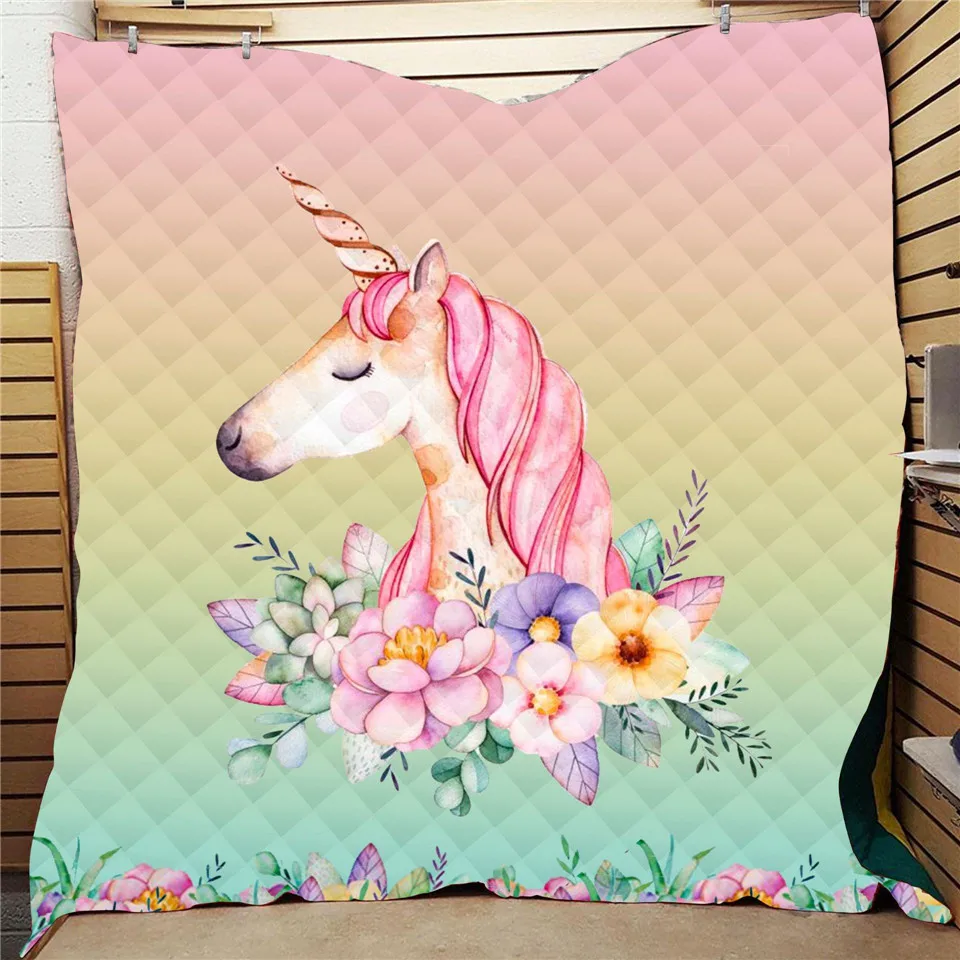 SOFTBATFY Unicorn Lover Print All Season Quilt For Kids Adult Bed Soft Warm Quilt Dropshipping
SOFTBATFY Unicorn Lover Print All Season Quilt For Kids Adult Bed Soft Warm Quilt Dropshipping
