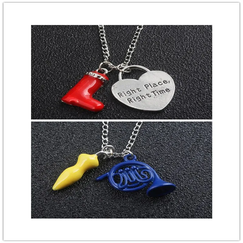 

2Style Fashion TV HIMYM How I Met Your Mother Necklace Umbrella blue French trumpet series accessories