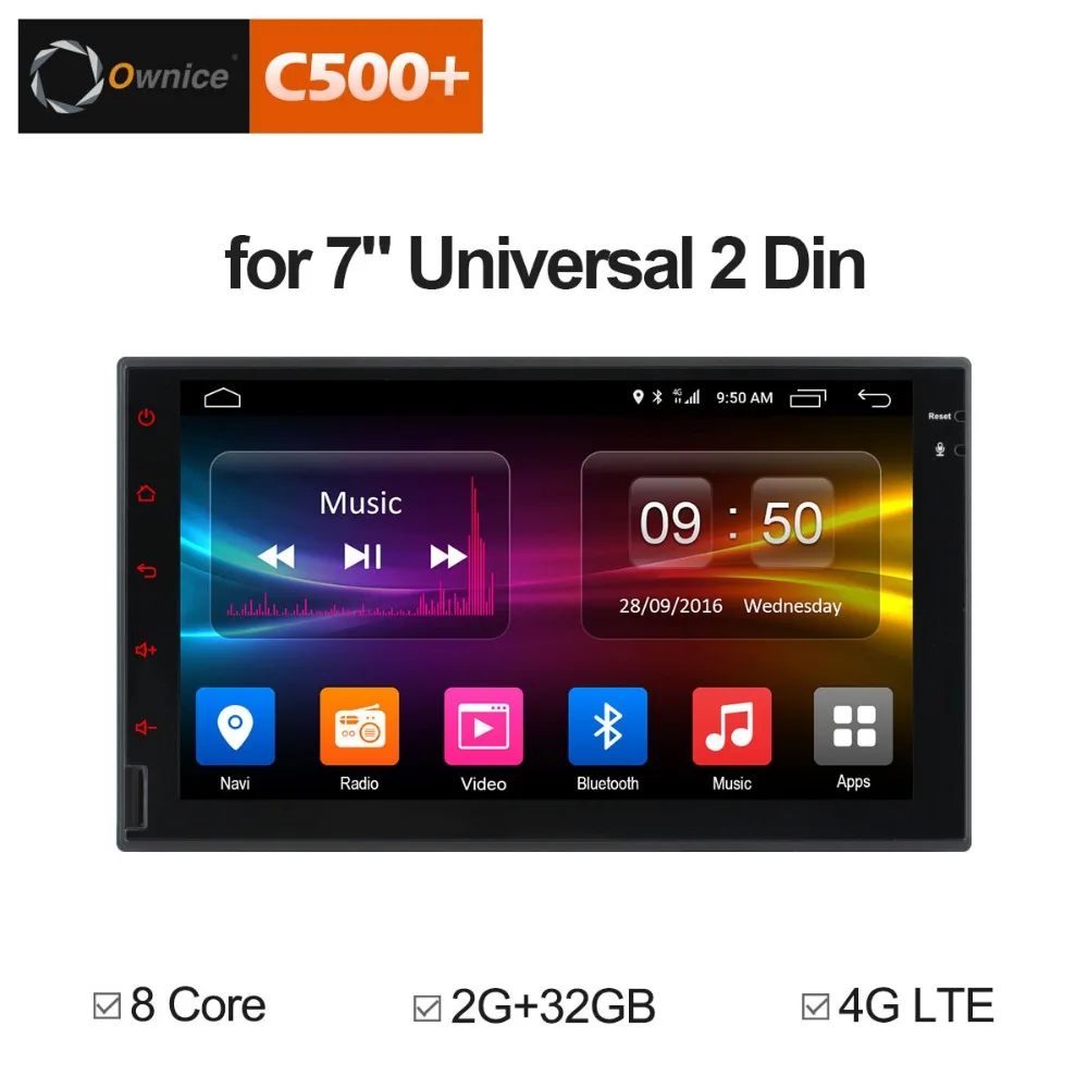 7" Octa 8 Core Android 2G RAM 32GB ROM 4G LTE SIM Car DVD Radio Stereo GPS Player 2 din 2din Universal for Toyota VW Nissan Ford
7" Octa 8 Core Android 2G RAM 32GB ROM 4G LTE SIM Car DVD Radio Stereo GPS Player 2 din 2din Universal for Toyota VW Nissan Ford