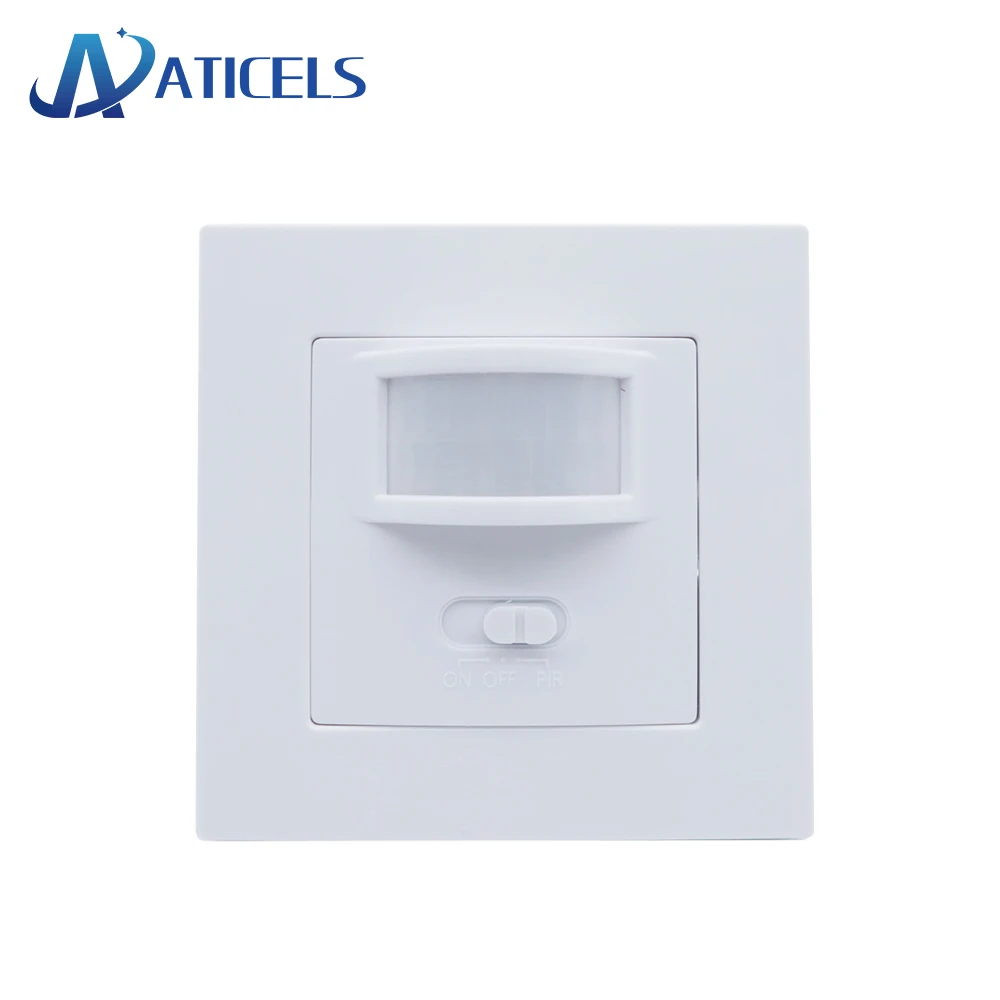 110-220V Infrared PIR Motion Sensor Switch PVC Wall mounted On / Off / PIR switch 500W load max 9m detection distanece
110-220V Infrared PIR Motion Sensor Switch PVC Wall mounted On / Off / PIR switch 500W load max 9m detection distanece