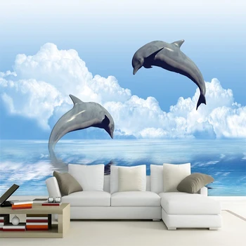 Custom Mural Wallpaper Jump Dolphin 3D Photo Wallpaper For Bedroom Living Room TV Sofa Background Wall Mural Wall Paper Roll
Custom Mural Wallpaper Jump Dolphin 3D Photo Wallpaper For Bedroom Living Room TV Sofa Background Wall Mural Wall Paper Roll