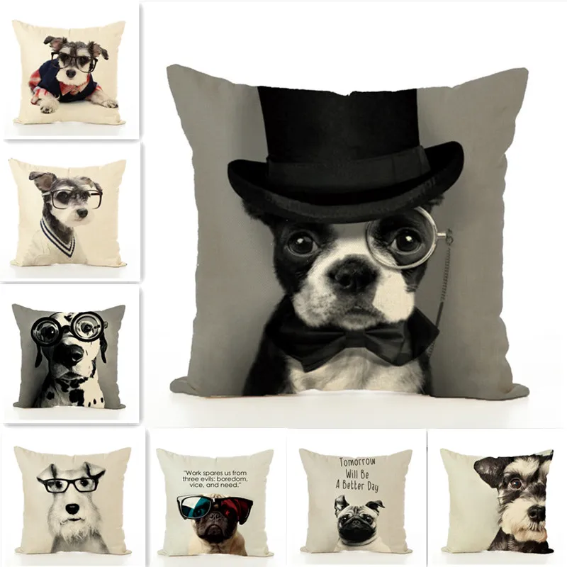 Mr. Animal Vintage Lovely Cute Pug Dog Schnauzer Spotted Dog Printed Cotton Linen Cushion Throw Pillowcase For Sofa Decoratove
Mr. Animal Vintage Lovely Cute Pug Dog Schnauzer Spotted Dog Printed Cotton Linen Cushion Throw Pillowcase For Sofa Decoratove