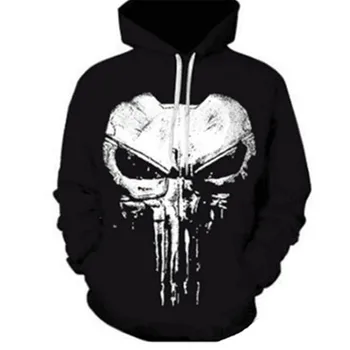 Punisher Hoodie Sweatshirt 3D Skull Hoodies Men Streetwear Printed Hoody Long Sleeve Jacket Man Sweat Shirt Hip Hop Pullovers
Punisher Hoodie Sweatshirt 3D Skull Hoodies Men Streetwear Printed Hoody Long Sleeve Jacket Man Sweat Shirt Hip Hop Pullovers
