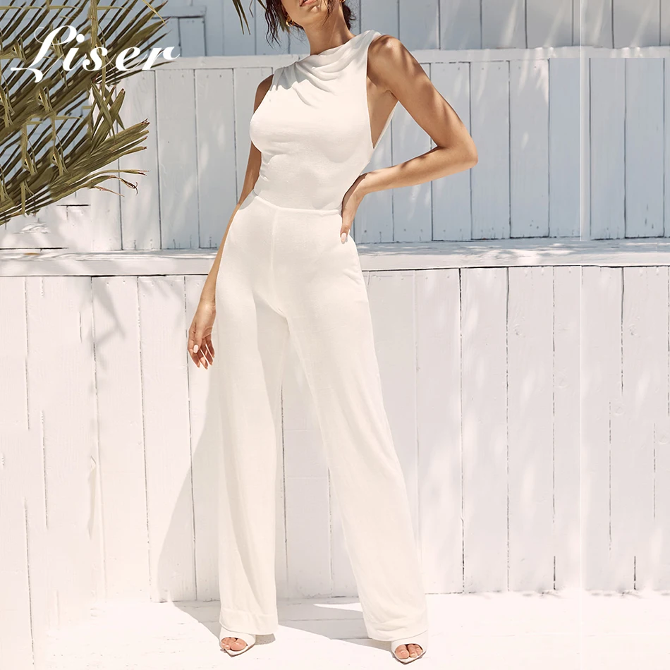 Liser 2019 New Spring Women Jumpsuits O Neck Backless White Jumpuits Sexy Bodycon Elegant Club Celebrity Party Jumpsuit Vestidos
Liser 2019 New Spring Women Jumpsuits O Neck Backless White Jumpuits Sexy Bodycon Elegant Club Celebrity Party Jumpsuit Vestidos