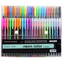 48 couleurs croquis stylo marqueur peinture dessin papeterie couleur brosse stylo kawaii Art marqueurs papeterie artisanat brosse stylos ensemble Cadeau(China)