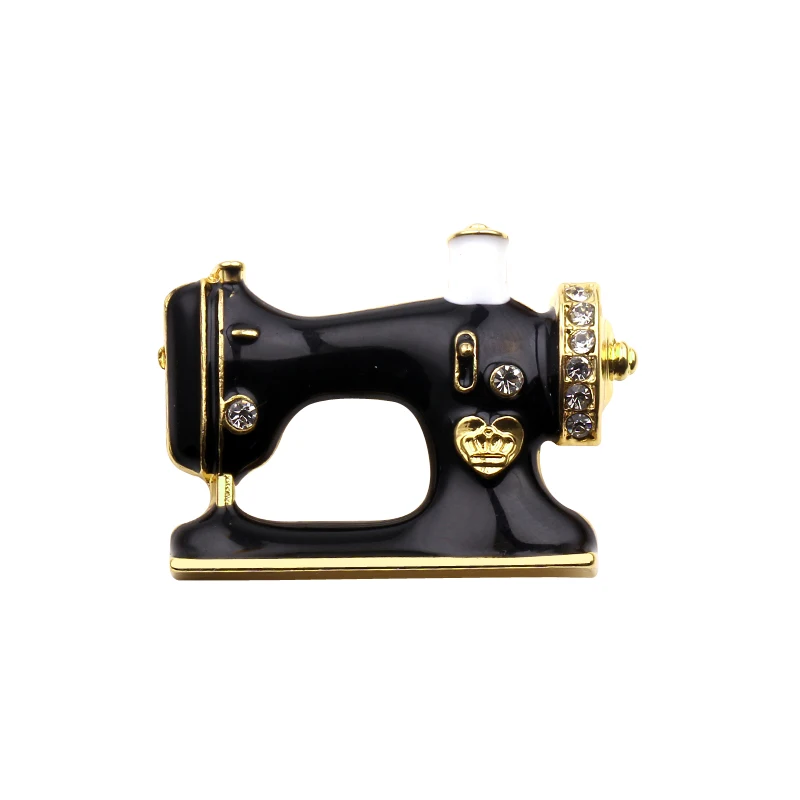2018 New Enamel Sewing Machine Shape Brooch Black Vintage Wedding Clothes Accessory Women Brooches Unique Hijab Pins Lapel Pin
2018 New Enamel Sewing Machine Shape Brooch Black Vintage Wedding Clothes Accessory Women Brooches Unique Hijab Pins Lapel Pin