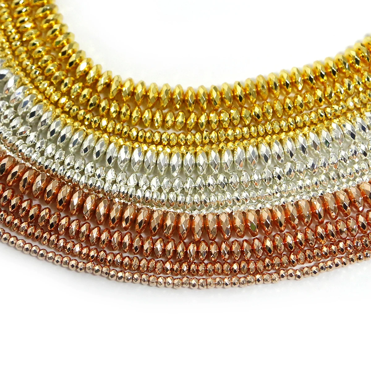 Rose Gold Rondell Hematite Beads Natural Stone Beads 3x2mm 4x2mm 6x3mm 8x3mmSpacer Beads For DIY Bracelets Jewelry Making
Rose Gold Rondell Hematite Beads Natural Stone Beads 3x2mm 4x2mm 6x3mm 8x3mmSpacer Beads For DIY Bracelets Jewelry Making
