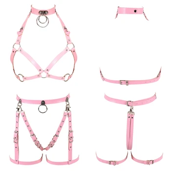 Leather Body Harness Set Top Cage Full Bra Steampunk Goth Strap Tops Garter Belt Adjustable bondage Harness Lingerie for women
Leather Body Harness Set Top Cage Full Bra Steampunk Goth Strap Tops Garter Belt Adjustable bondage Harness Lingerie for women