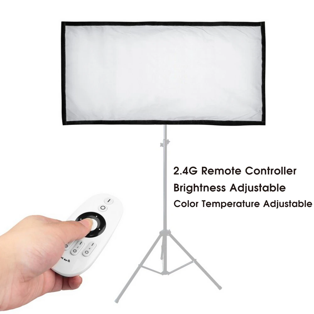 Гибкий светодиодный светильник Travor для видеосъемки двухцветный размер 30*60 см CRI 95