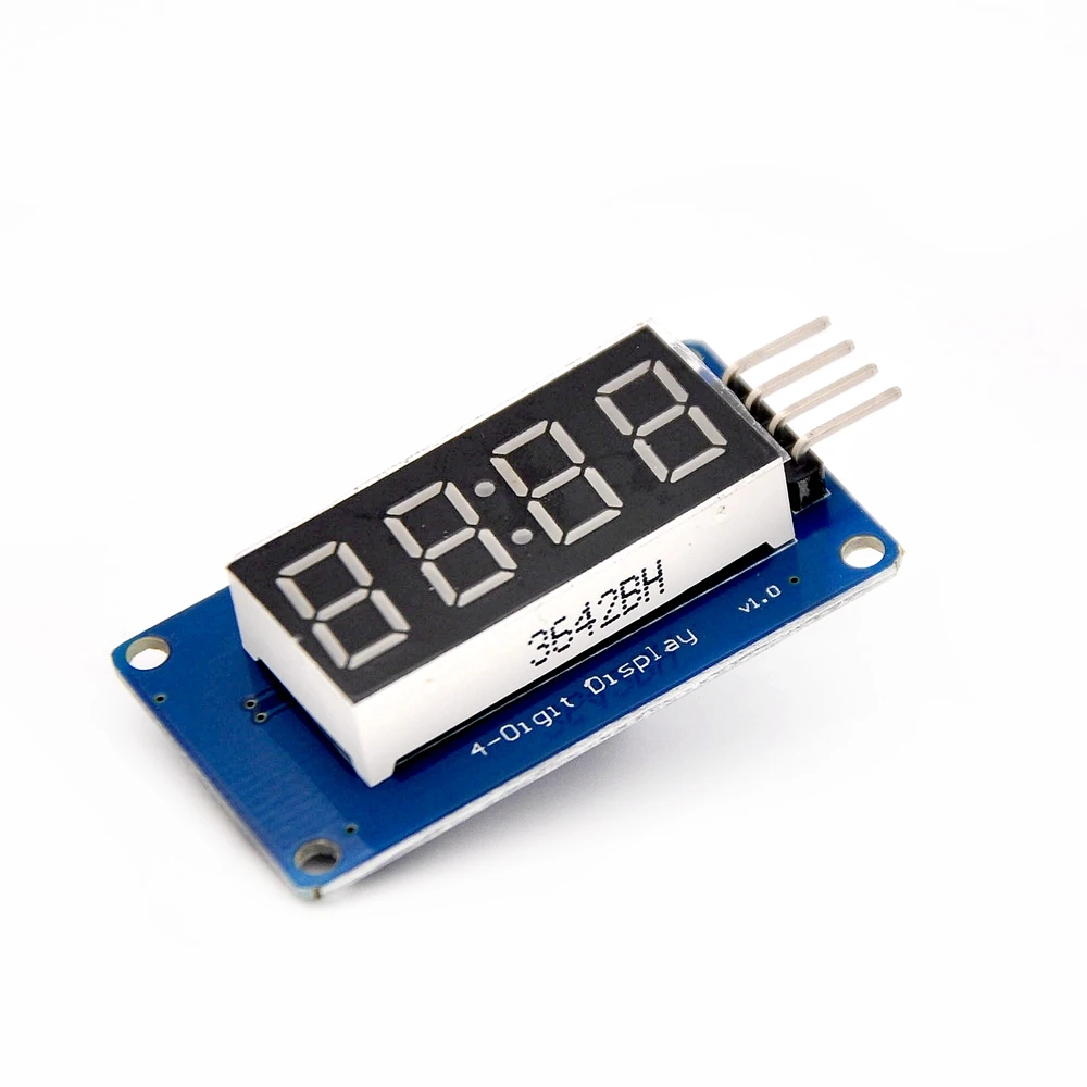 TM1637 LED Display Module 7 Segment 4 Bits 0.36Inch Clock RED Anode Digital Tube Four Serial Driver Board Pack Diy Robot Kit Toy
TM1637 LED Display Module 7 Segment 4 Bits 0.36Inch Clock RED Anode Digital Tube Four Serial Driver Board Pack Diy Robot Kit Toy