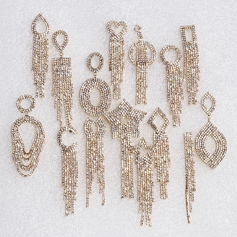 FASHIONSNOOPS 2019 New Luxury Bling Bling Crystal Geometric Long Tassel Drop Earings For Women Elegant Charm Pendientes Jewelry
FASHIONSNOOPS 2019 New Luxury Bling Bling Crystal Geometric Long Tassel Drop Earings For Women Elegant Charm Pendientes Jewelry