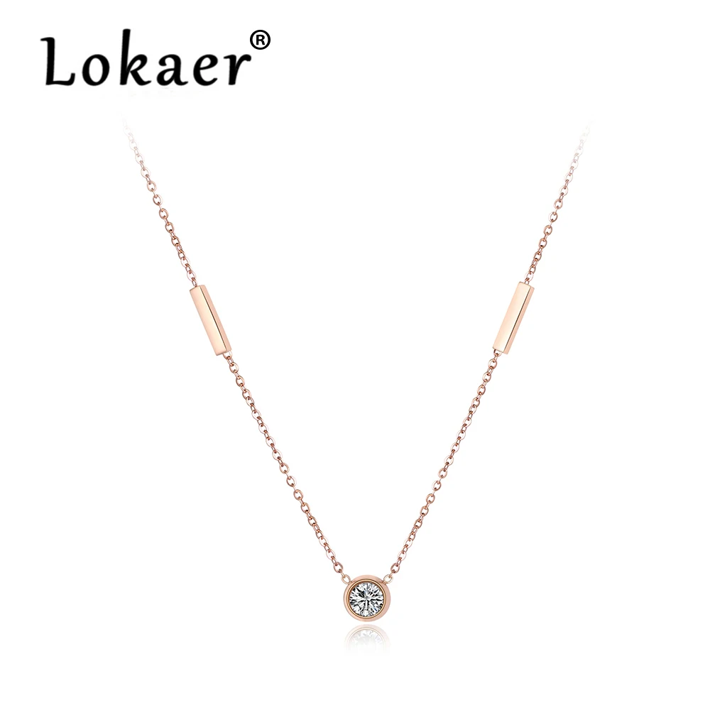 Lokaer Trendy Geometric Cuboid Chokers Necklace For Women Rose Gold Color Stainless Steel Cubic Zirconia Wedding Necklace N18057
Lokaer Trendy Geometric Cuboid Chokers Necklace For Women Rose Gold Color Stainless Steel Cubic Zirconia Wedding Necklace N18057