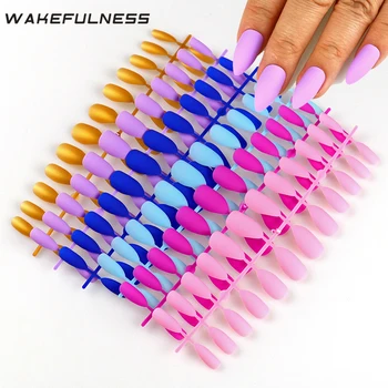 WAKEFULNESS 24Tips Matte False Nail Tips Long Stiletto Full Cover Fake Nail Tips Acrylic Nails Charms Manicure Press On Nails
WAKEFULNESS 24Tips Matte False Nail Tips Long Stiletto Full Cover Fake Nail Tips Acrylic Nails Charms Manicure Press On Nails