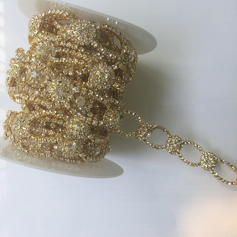 1Yard Gold Crystal Rhinestone Trim Bridal Trim Crystal Chain Rhinestone Applique Trimming Free Shipping
1Yard Gold Crystal Rhinestone Trim Bridal Trim Crystal Chain Rhinestone Applique Trimming Free Shipping
