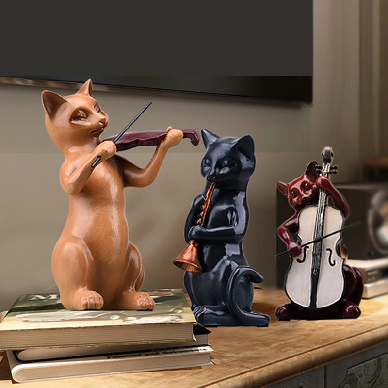 Music Cats Figurine  (4)