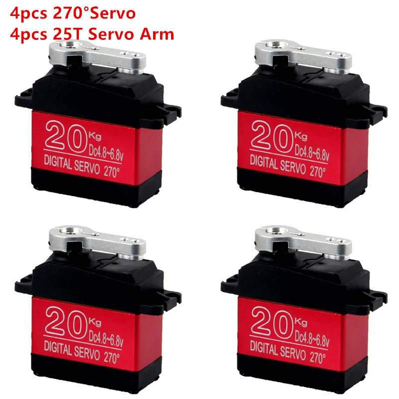 Waterproof 4PCS DS3218 update RC servo 20KG 180 270 degrees full metal gear digital robot servo for cars RC toys
Waterproof 4PCS DS3218 update RC servo 20KG 180 270 degrees full metal gear digital robot servo for cars RC toys