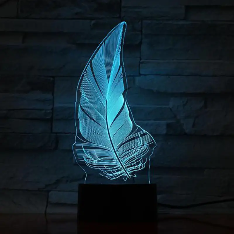 Feather Led Night Light Touch Sensor 7 Color Changing Plumage Decorative Lamp Child Kids Baby Kit Nightlight Plume 3D Night Lamp
Feather Led Night Light Touch Sensor 7 Color Changing Plumage Decorative Lamp Child Kids Baby Kit Nightlight Plume 3D Night Lamp