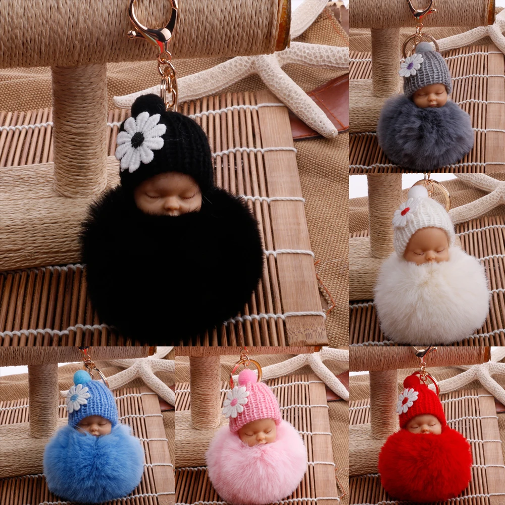 Cartoon Doll Hairball Keychain Plush Handbag Car Keyring Women Key Buckle Plush Keychains
Cartoon Doll Hairball Keychain Plush Handbag Car Keyring Women Key Buckle Plush Keychains
