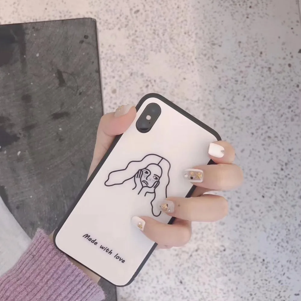 maosenguoji Tempered glass shell Freckle girl made with love Mobile Phone Case for iphone6 6s 6plus 7 8 plus X XR XS MAX fashion
maosenguoji Tempered glass shell Freckle girl made with love Mobile Phone Case for iphone6 6s 6plus 7 8 plus X XR XS MAX fashion