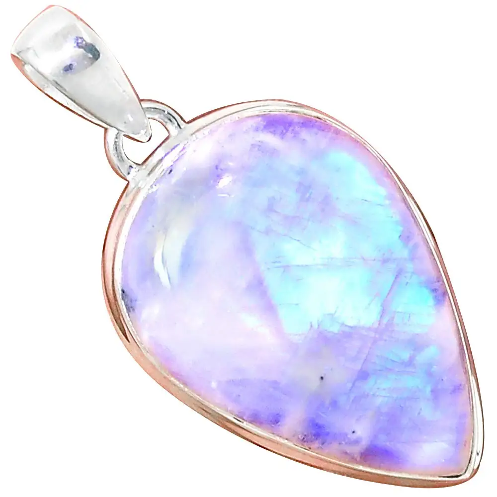 NiaoZaiFei YunZaiKan Genuine Blue Fire Moonstone Pendant 925 Sterling Silver, 43 mm, MHBAP6180
NiaoZaiFei YunZaiKan Genuine Blue Fire Moonstone Pendant 925 Sterling Silver, 43 mm, MHBAP6180
