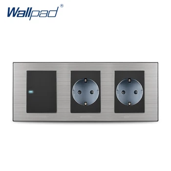 2019 Wallpad Hot Sale 1 Gang 2 Way Switch With 2 EU Socket Schuko Luxury Wall Electric Power Outlet German Standard 234*86mm
2019 Wallpad Hot Sale 1 Gang 2 Way Switch With 2 EU Socket Schuko Luxury Wall Electric Power Outlet German Standard 234*86mm