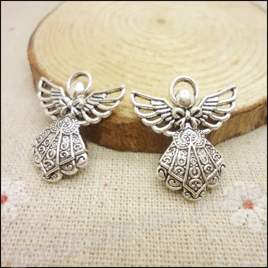 40pcs Vintage Charms Angel Pendant Antique silver Fit Bracelets Necklace DIY Metal Jewelry Making
40pcs Vintage Charms Angel Pendant Antique silver Fit Bracelets Necklace DIY Metal Jewelry Making