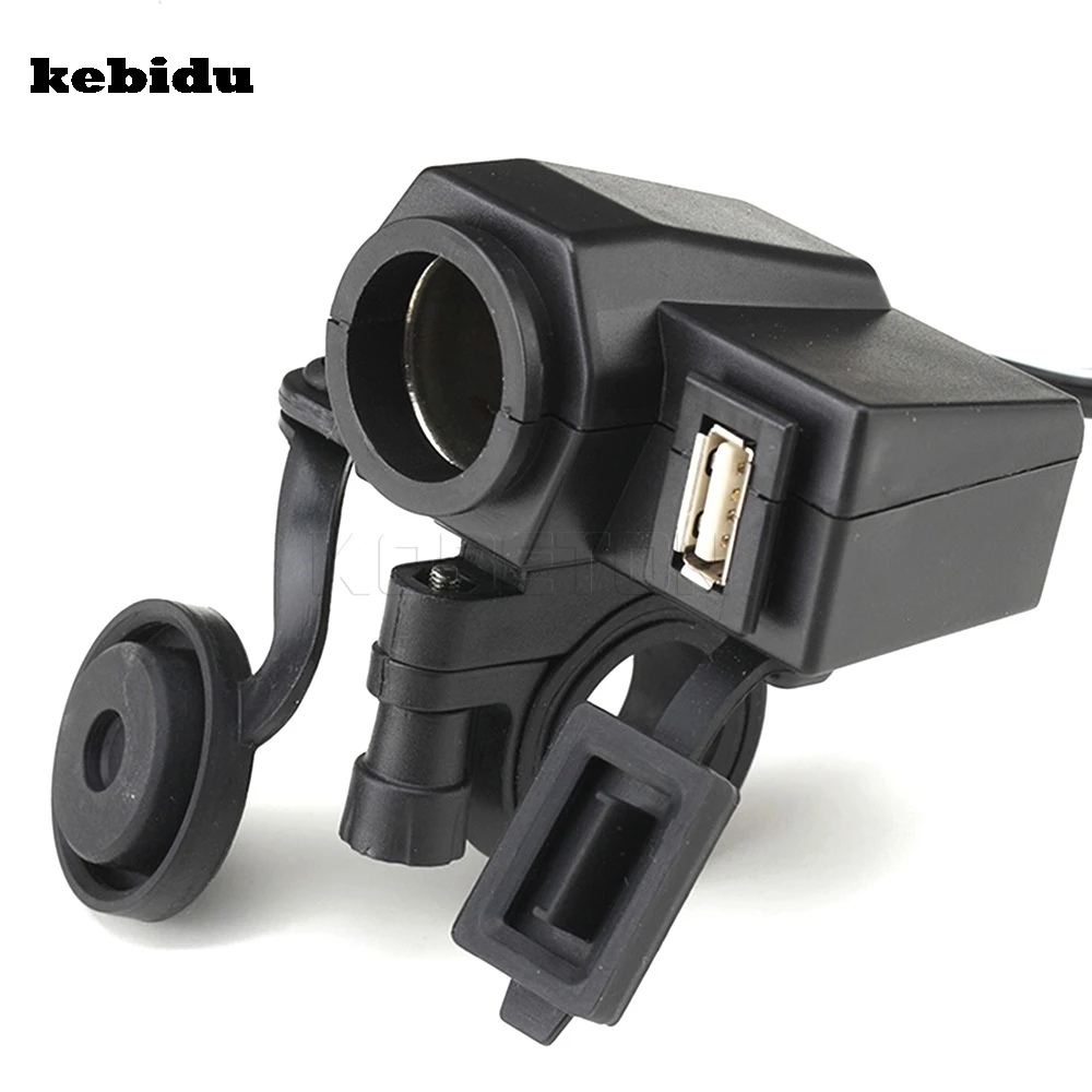Kebidu водонепроницаемый телефон для мотоцикла 12 В Зажигалка 5 в usb адаптер питания