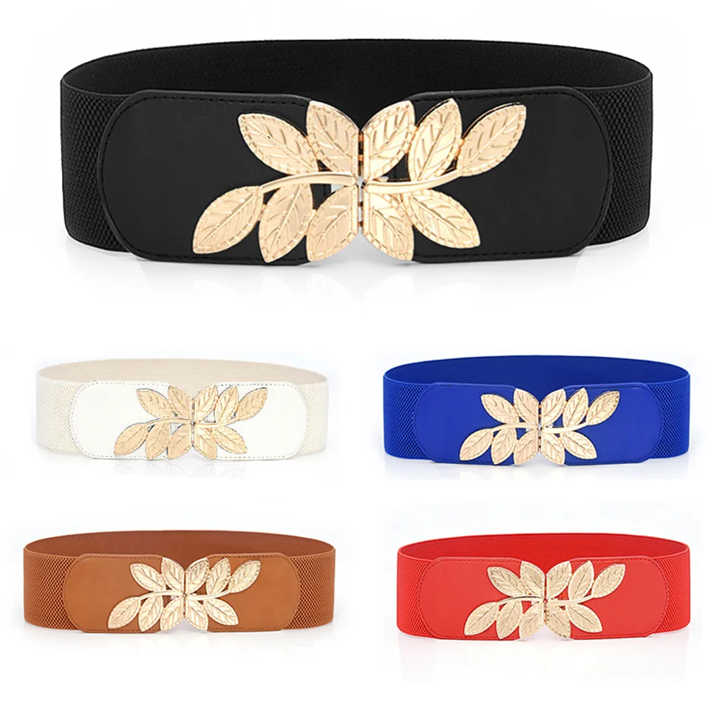 SAGACE Wide Belt Elastic Stretch Cinch Metal Leaves Waistband Lady Cummerband Plus Size Waistband Waist Seal Wide Belt Women
SAGACE Wide Belt Elastic Stretch Cinch Metal Leaves Waistband Lady Cummerband Plus Size Waistband Waist Seal Wide Belt Women