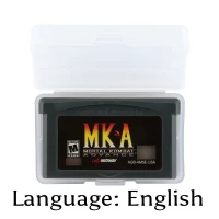 32 Bit Video Game Cartridge Mortal Kombat Advance Console Card US Version English Language Support Drop Shipping
32 Bit Video Game Cartridge Mortal Kombat Advance Console Card US Version English Language Support Drop Shipping