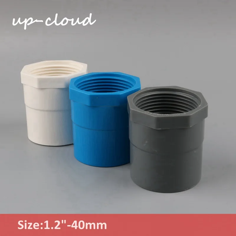 2pcs 1 1/4 inch-40mm PVC Straight Connector 1.2" Thread Water Pipe Joint Aquarium Parts Fish Tank Adapter Garden Farm Irrigation
2pcs 1 1/4 inch-40mm PVC Straight Connector 1.2" Thread Water Pipe Joint Aquarium Parts Fish Tank Adapter Garden Farm Irrigation