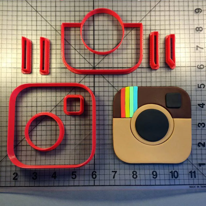 Custom Made 3D Printed Instagram Logo Cookie Cutter Set Fondant Cupcake Cutter Cookie Molds Cake Decoration Tools Biscuit Molds
Custom Made 3D Printed Instagram Logo Cookie Cutter Set Fondant Cupcake Cutter Cookie Molds Cake Decoration Tools Biscuit Molds