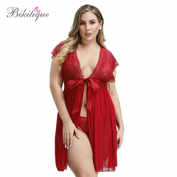 Bikitique Womens Sexy Lingerie Nightgowns Sleepwear Bow Neck High Split Sheer Short Backless Night Dress Wedding Sexy Underwear
Bikitique Womens Sexy Lingerie Nightgowns Sleepwear Bow Neck High Split Sheer Short Backless Night Dress Wedding Sexy Underwear