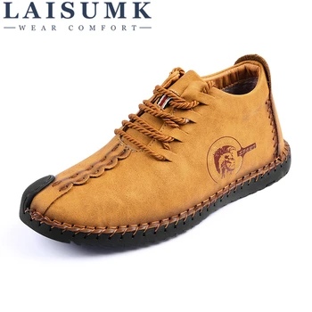 LAISUMK Men Casual Shoes Leather Big Size Slip On New Men'S Lace Up Wear Resistant Flat Shoes For Males Footwear Free Shipping
LAISUMK Men Casual Shoes Leather Big Size Slip On New Men'S Lace Up Wear Resistant Flat Shoes For Males Footwear Free Shipping