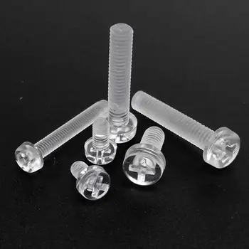 25pcs M3 M4 Acrylic Clear Transparent Plastic Phillips Round Head Screw Pan Cross Head Bolt Metric Threaded length=4-25mm
25pcs M3 M4 Acrylic Clear Transparent Plastic Phillips Round Head Screw Pan Cross Head Bolt Metric Threaded length=4-25mm