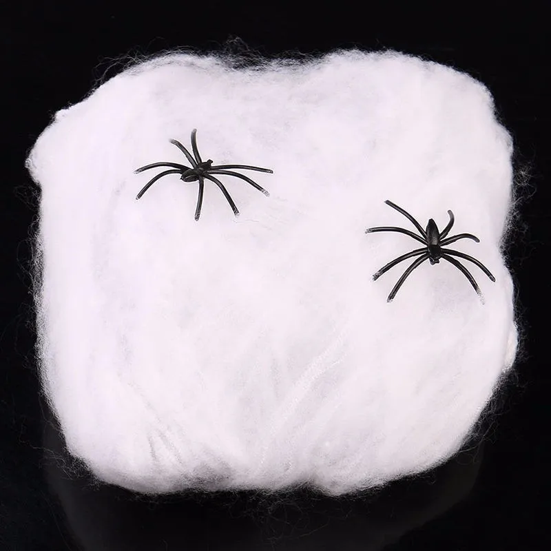 Cosplay&ware Halloween Scary Party Scene White Stretchy Cobweb Spider Web Horror Decoration Bar Haunted 18 Cosplay&ware Halloween Scary Party Scene White Stretchy Cobweb Spider Web Horror Decoration Bar Haunted -Cosplayware Store